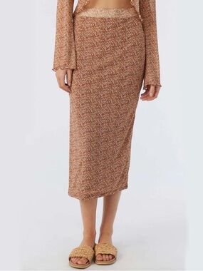 O’Neill Floral Knit Midi Skirt